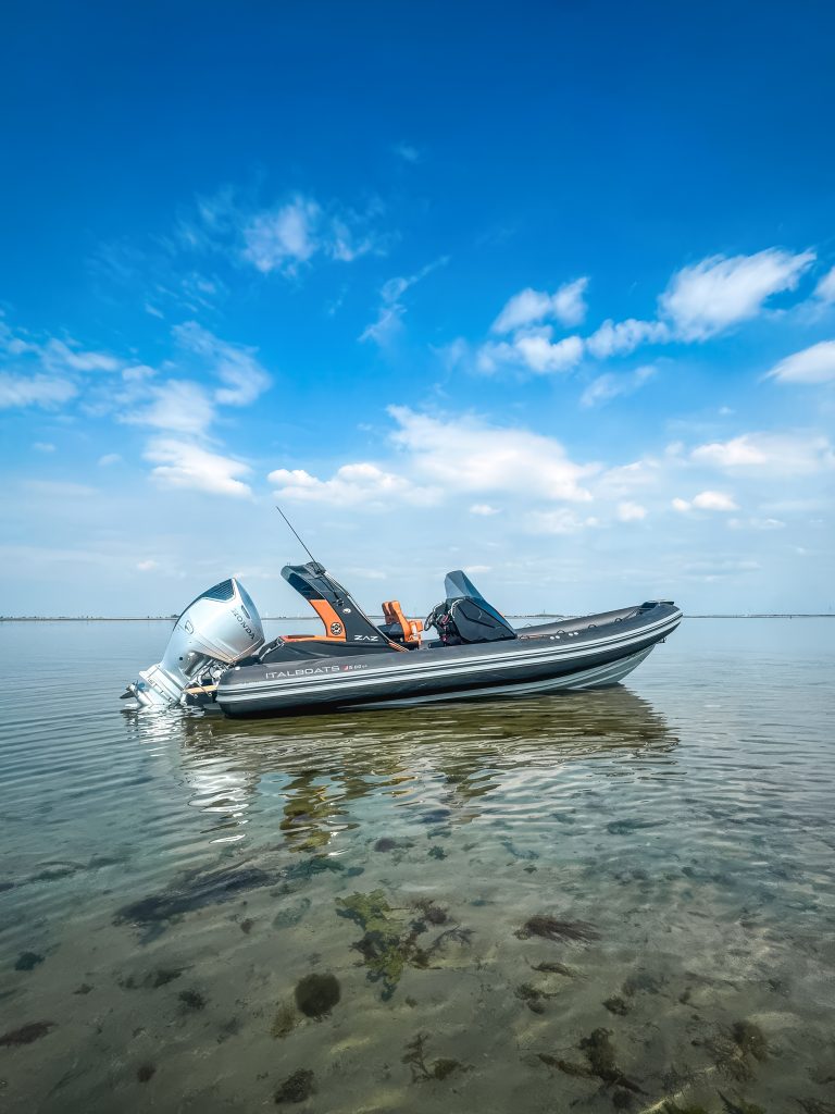 belettering motorboot Scott