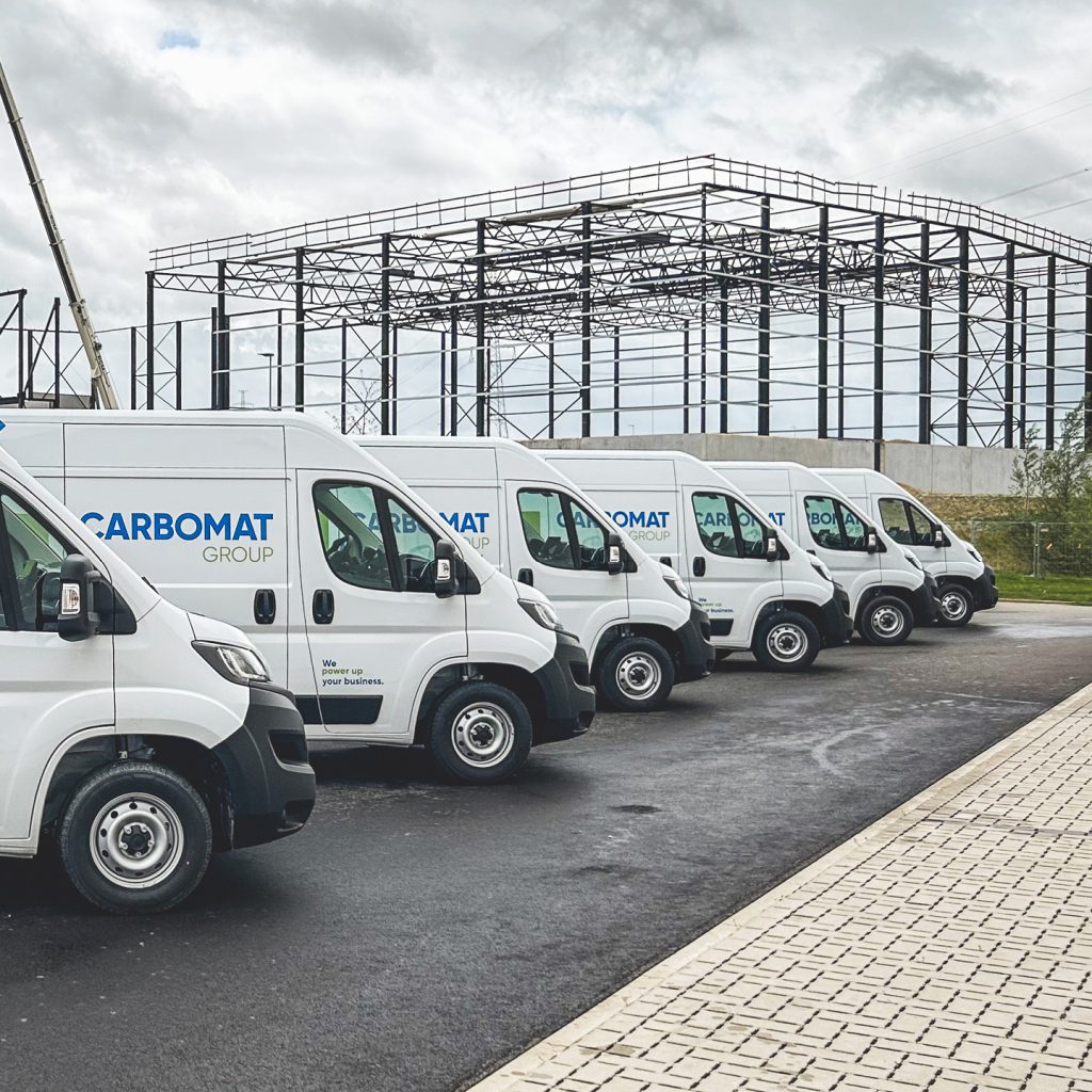 carbomat belettering camionettes