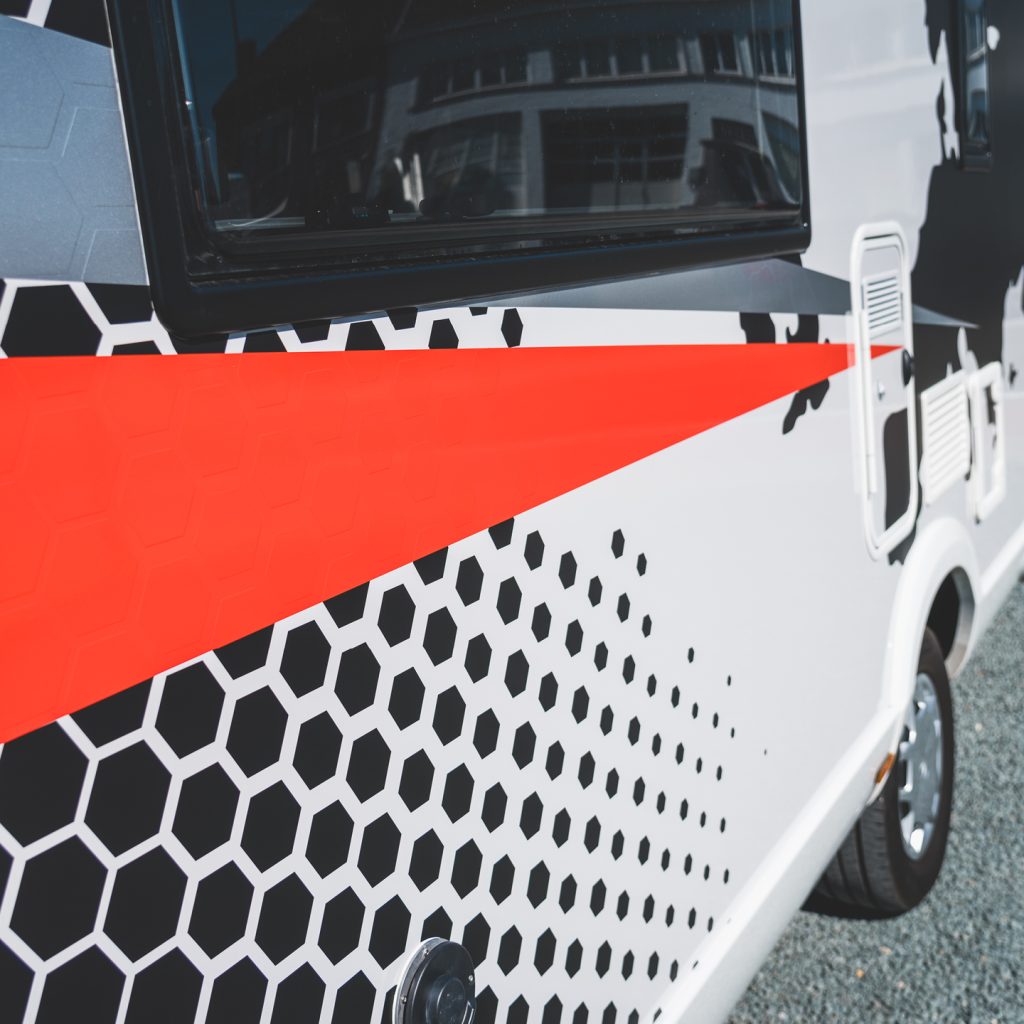 carbomat mobilhome belettering