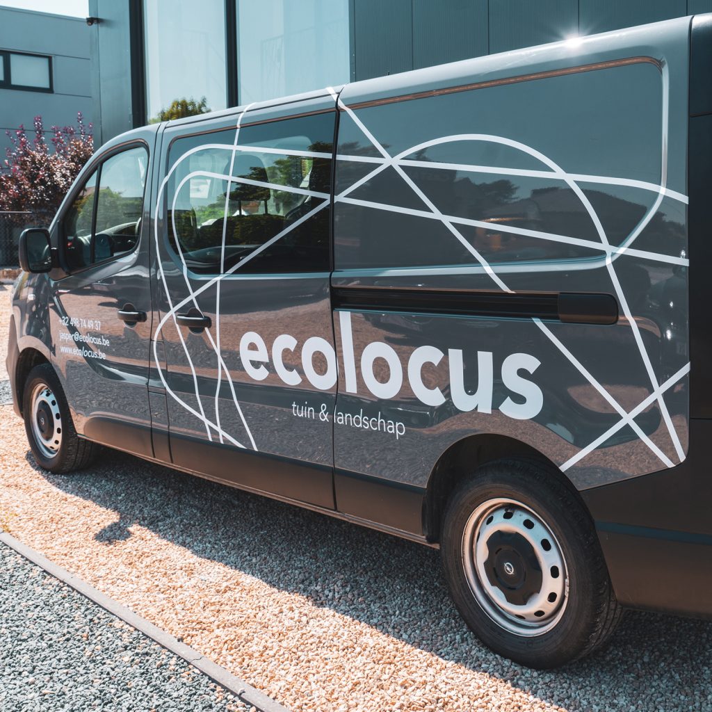 Ecolocus voertuigbelettering Roosdaal