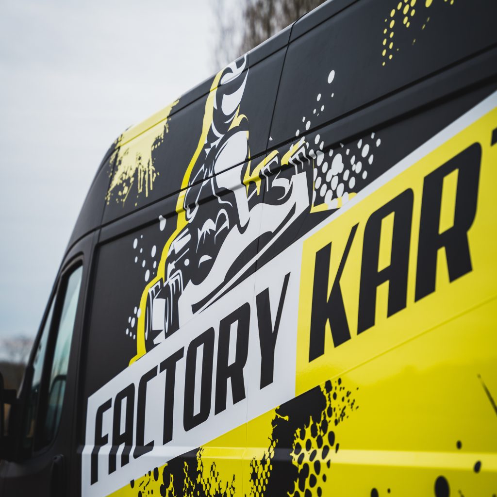 factorykart wrapping van bestelwagen