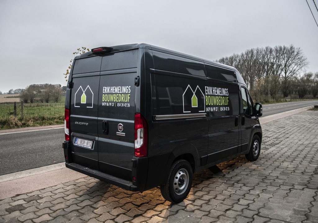 hemelings belettering camionette