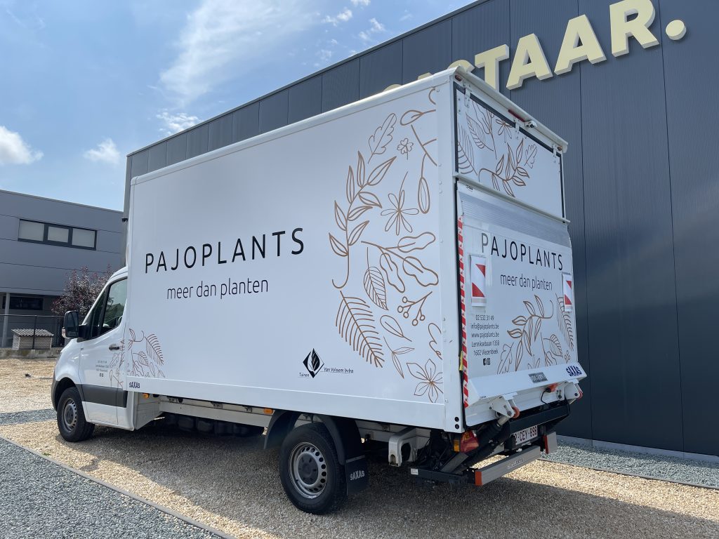 bakwagen Pajoplants bestickeren