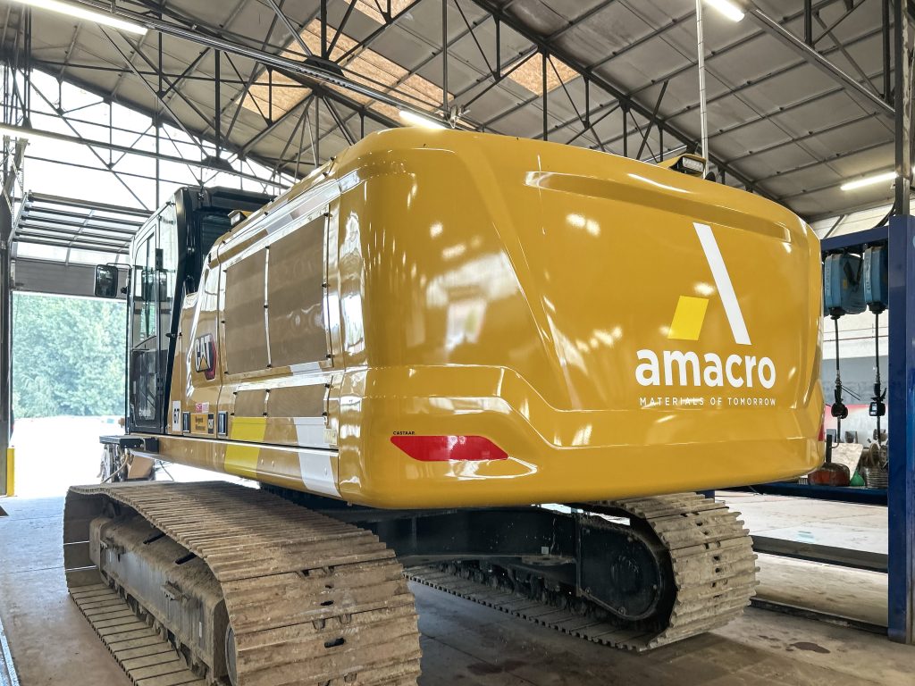 Rupskraan Amacro beletterd met logo