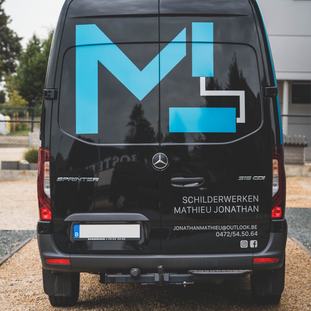 reclame op bestelwagen bestickeren