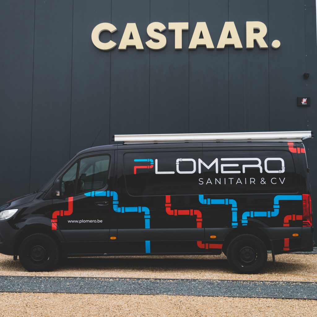 loodgieter plomero bestelwagen belettering