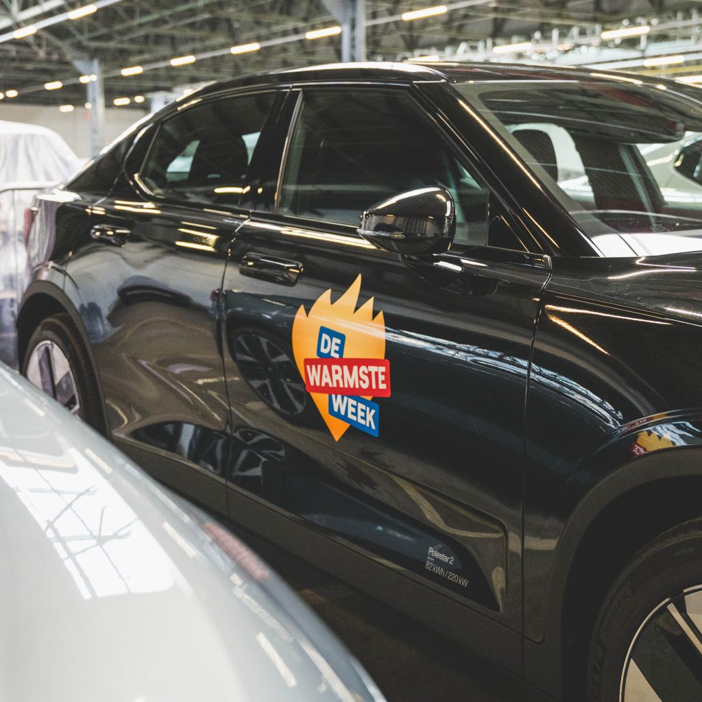 polestar belettering De Warmste Week