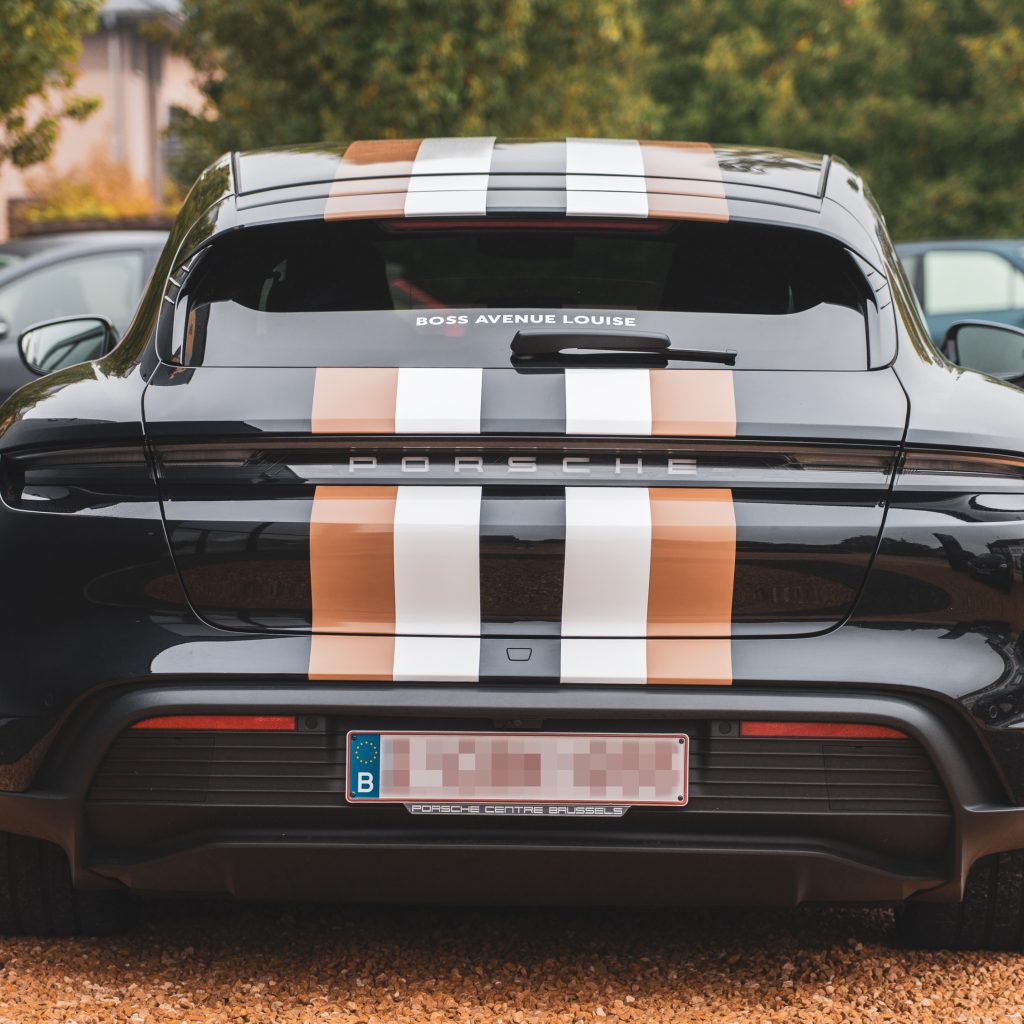 auto bestickering van porsche