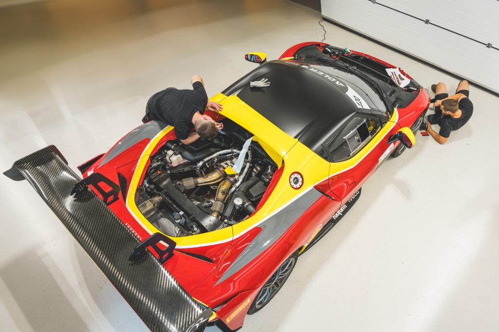 autowrapping Ferrari sportwagen