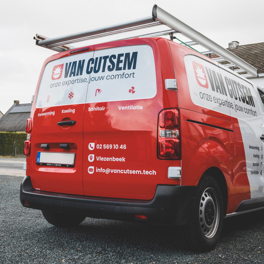 belettering bestelwagen van vancutsem