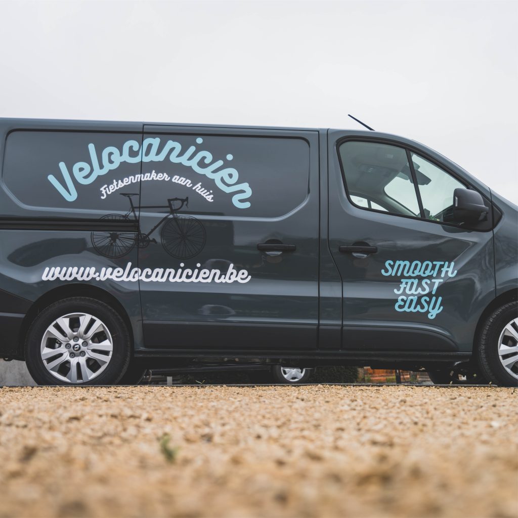 velocanicien bestickering van camionette