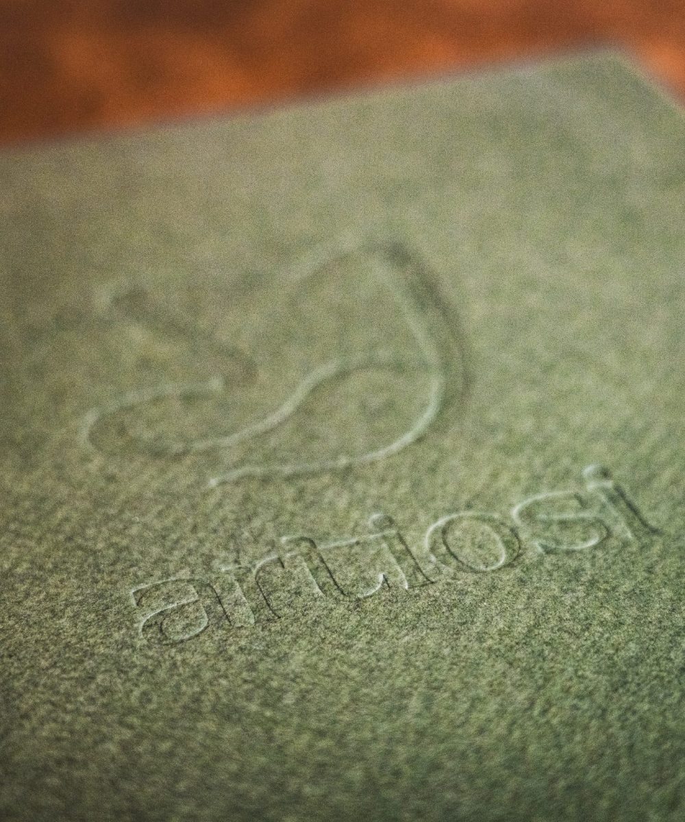 Logo van Artiosi op het lookbook