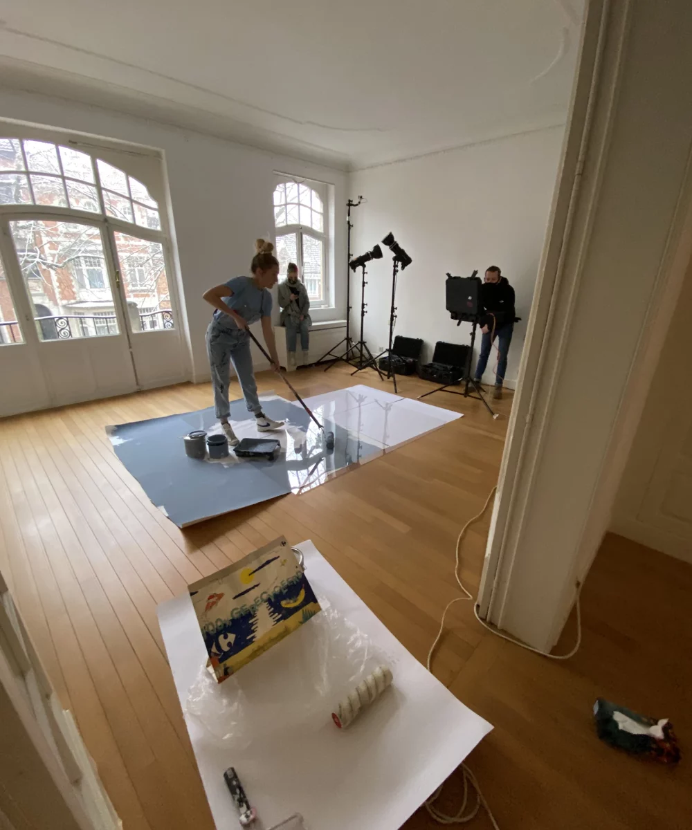 Shoot voor tv-campagne Batibouw