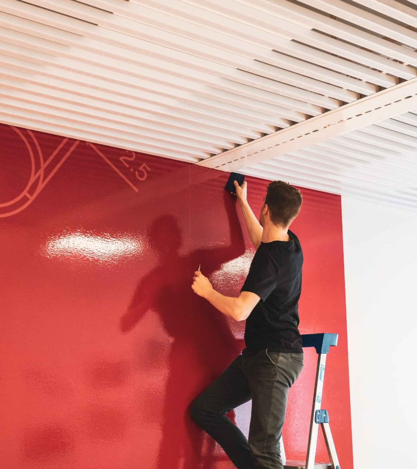 Plaatsing van muursticker