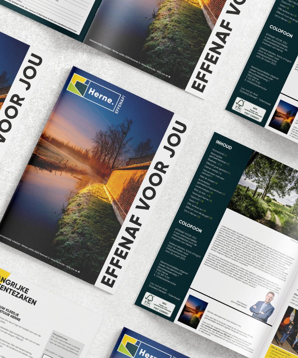 Infoblad gemeente herne - Ontwerp Castaar