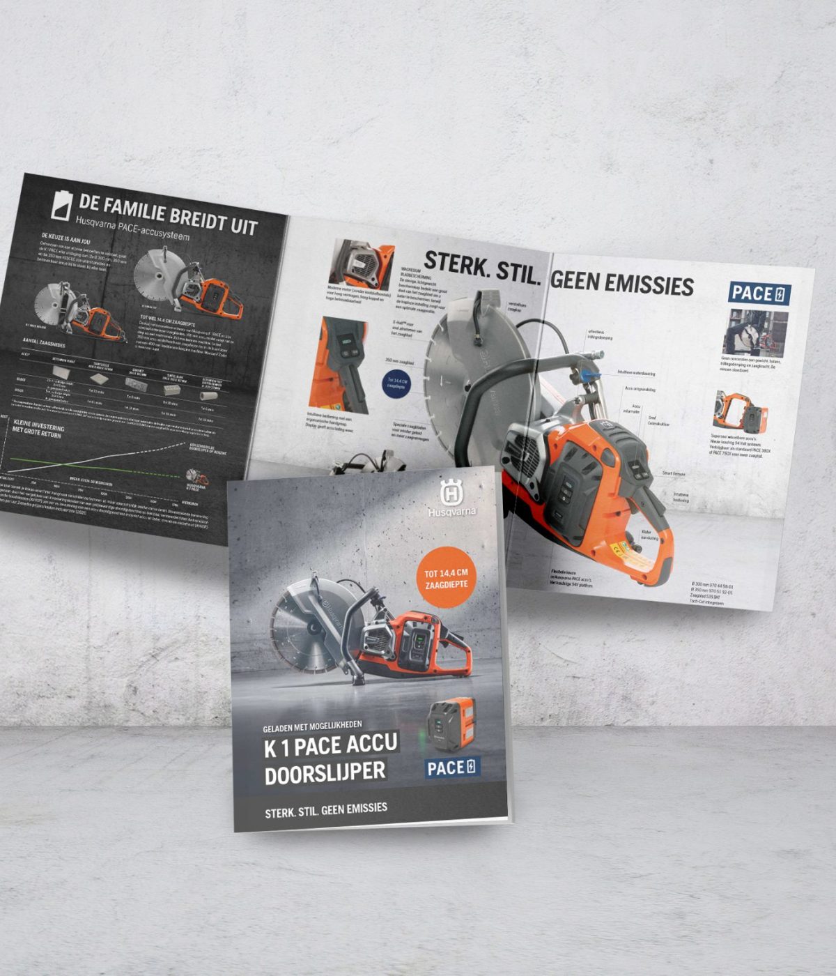 Brochure ontworpen voor Husqvarna