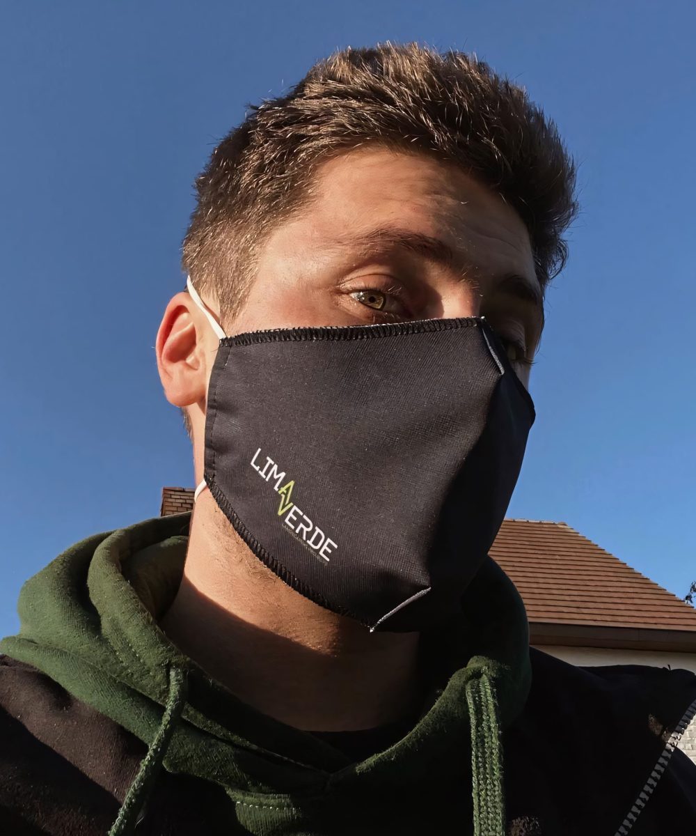 Mondmasker met logo - Lima Verde