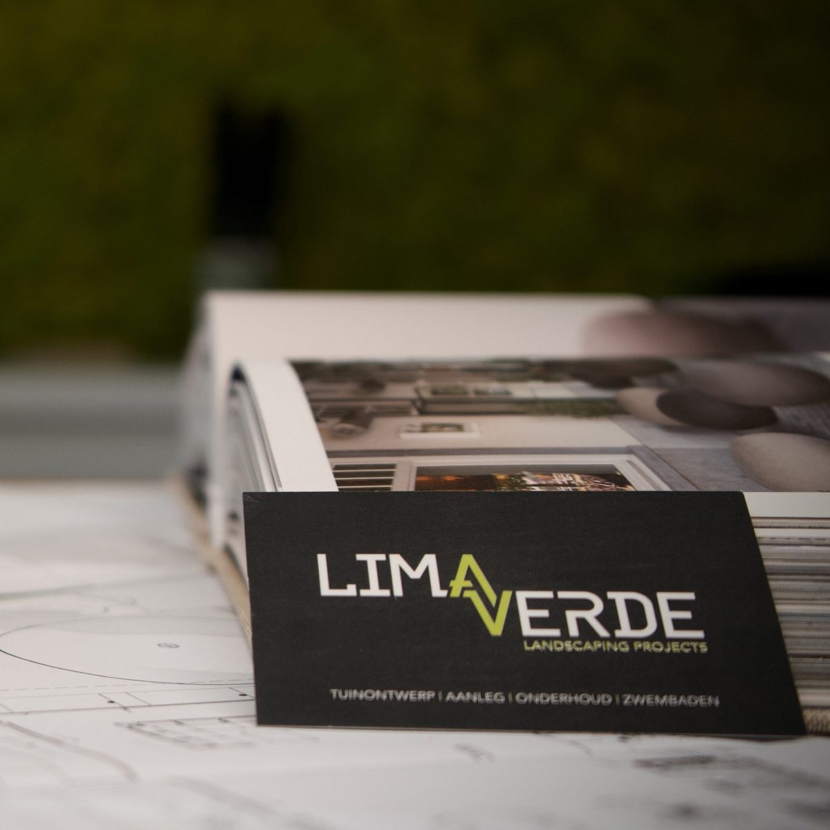 Ontwerp van visitekaartje voor Lima Verde door Castaar – Graphic design