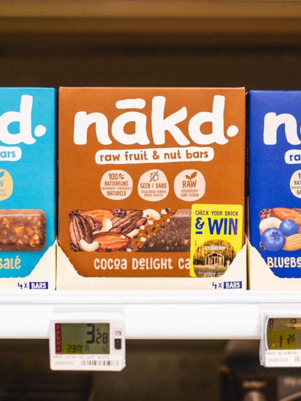 Verpakking en stickers voor een winactie